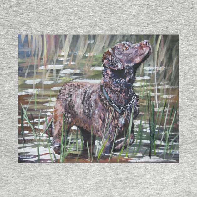 Chesapeake Bay Retriever Fine Art Painting by LASHEPARD